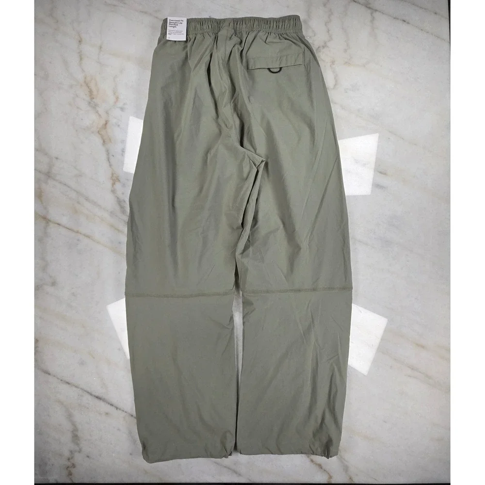 Nike Tech Woven Oversized Pants Mens Small Olive Green Techwear Gorpcore Utility